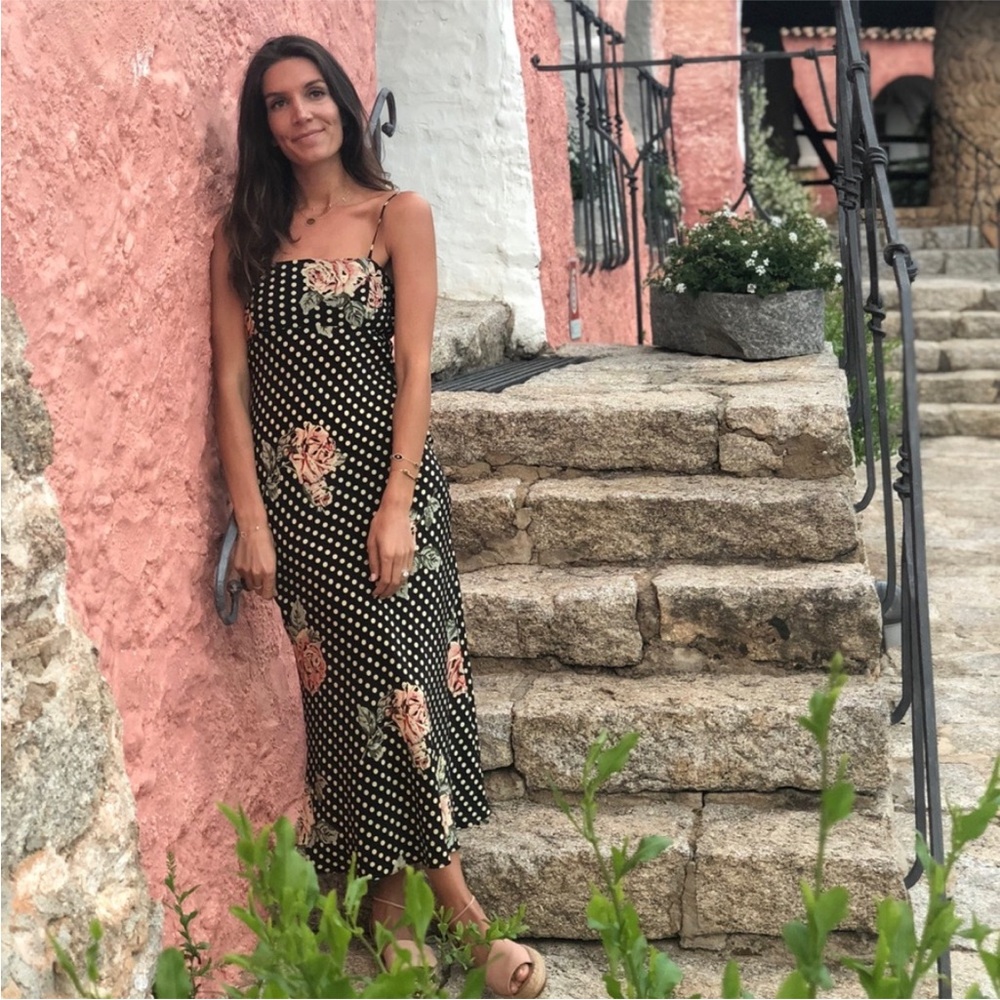 ISO STONE COLD FOX CALVIN POLKA DOT DRESS